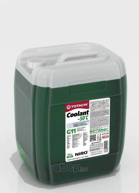 антифриз NIRO COOLANT Green -50C G11 Зеленый 0.9л.